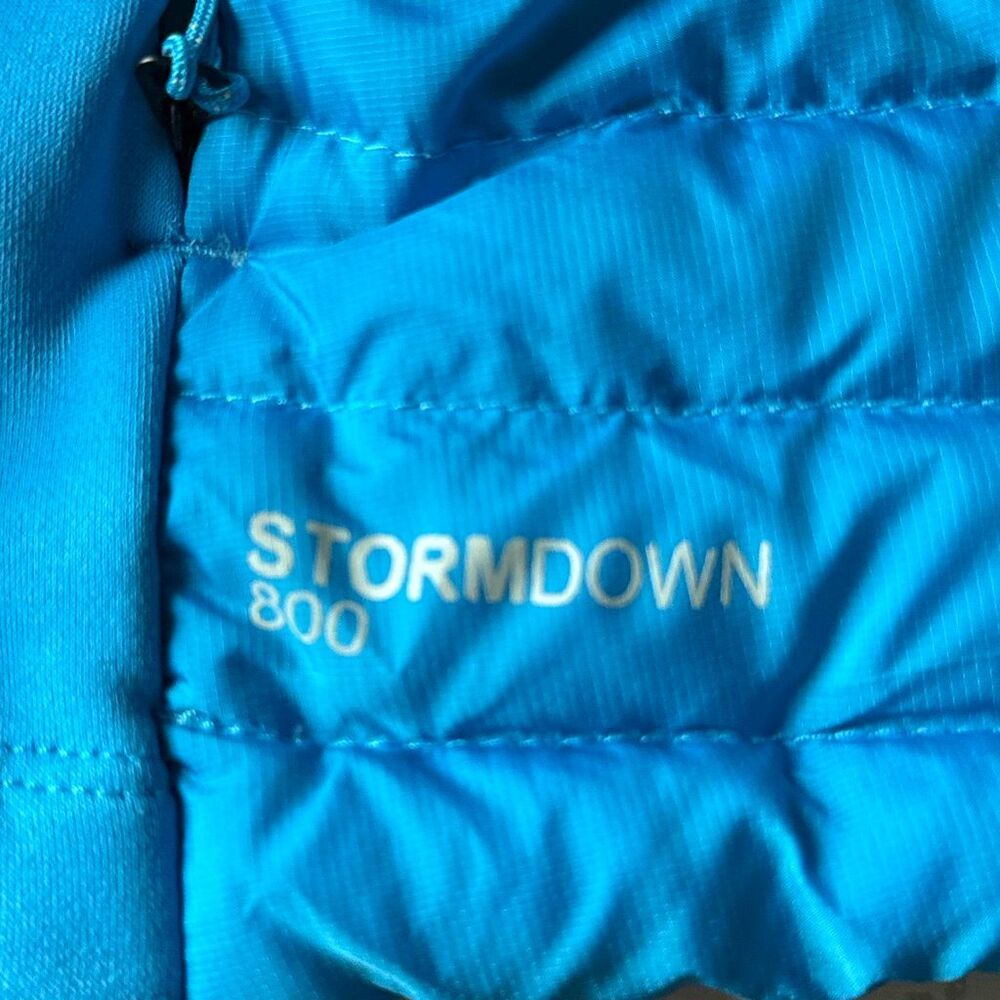 Eddie Bauer Goose Down Storm Down 800 Blue Vest Women's size XL - Picture 6 of 10